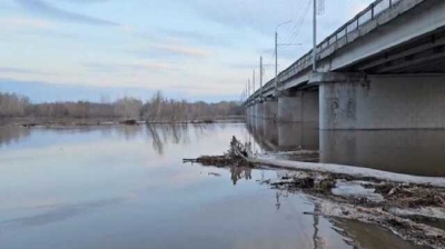 Уровень воды в реке Урал в Оренбурге за 24 часа вырос до 872 сантиметров